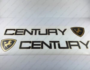 CENTURY BOATS LOGO CREST DECALS STICKERS 38" x 6.4" 2pcs. - Picture 1 of 5