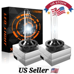 Premium D3S D3R D3C 6000K Super White Xenon HID Bulbs Replace Factory Pair 2pcs - Picture 1 of 12