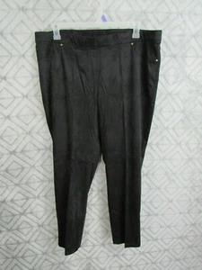 New Ruby Rd Pants Size XL Black Gypsy Caravan Elastic Waistband Back Pockets - Picture 1 of 6
