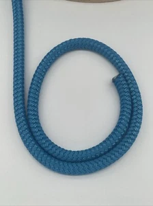 14 mm blau doppelt geflochtenes Seil Polyestergeflecht auf Geflecht Fallen Yacht Segeln - Bild 1 von 4