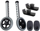 Walker Wheels And Ski Glides - Replacement Feet - Accessories Parts Set For Fold