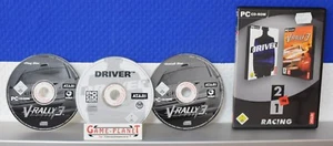 Twinpack: Driver + V-Rally 3 PC racing Atari juego de carreras embalaje original 4032222700082 2 juegos - Imagen 1 de 2