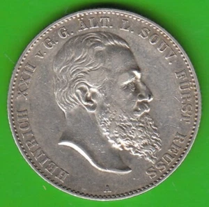 Silver Coin Reuss Older Line 2 Mark 1899 In SS-VZ Rare nswleipzig - Picture 1 of 3