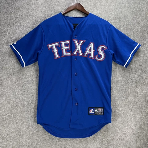 Texas Rangers Majestic Jersey Men's Small Blue Yu Darvish #11 MLB Baseball Sewn Cover
