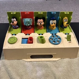 Disney VINTAGE 1975 Pop Up Baby Toy By Gabriel Industries Goofy, Mickey, Dumbo - Picture 1 of 9