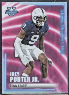 2022 Bowman's Best University Neon Neophytes #NN-16 Joey Porter Jr - PSU - MINT - Image 1 of 2