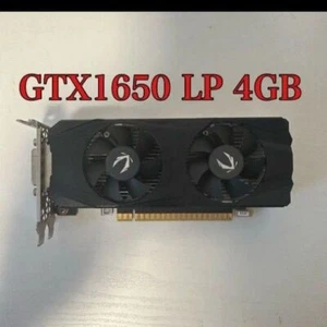 ZOTAC GeForce GTX 1650 LP 4GB GDDR5 Low Profile Graphics Card HDMI DP DVI Tested - Picture 1 of 3