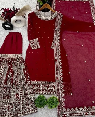 Indian Wedding Party New Designer Lehenga Choli Lehenga Pakistani Wear Bollywood - Image 1 of 4