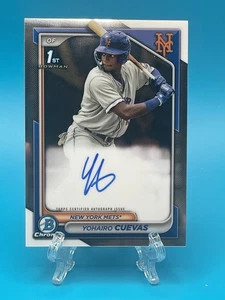 2024 Bowman Chrome Prospect Autografi 1° Yohairo Cuevas #CPA-YCU - Foto 1 di 2