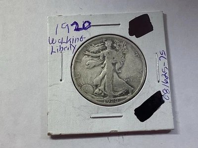 1920 Walking Liberty Silver Half Dollar from Philadelphia Mint 081625 75td - Image 1 of 4
