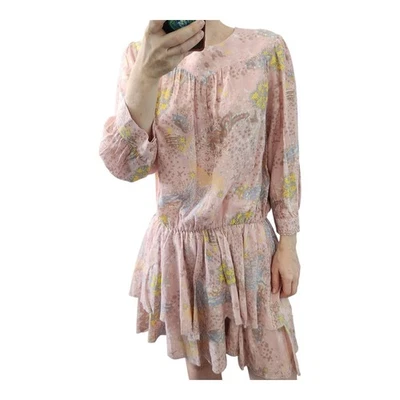 Zadig & Voltaire Rooka Print Glam Rock Pink Mini Dress Size S - Image 1 of 4