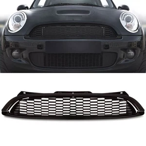 Gloss Black Front Grille Grill Fit For Mini R55 R56 R57 R58 R59 2007-2015 - Picture 1 of 9