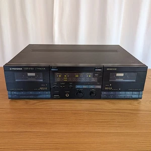 Vintage Pioneer CT-W600R Stereo Dual Cassette Deck - Bild 1 von 7