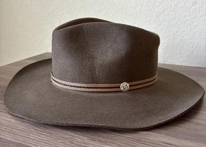 Neu mit Etikett Stetson The Rawlins, Größe XL, KB Oak Brown, 100 % Wolle, USA, Cowboyhut - Bild 1 von 17