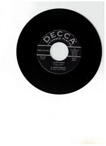 Bing Crosby CHRISTMAS EP (DECCA ED-547) Slient Night/Adeste/White Christmas VG+ - Imagen 1 de 2