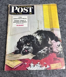 The Saturday Evening Post Magazine March 13 1948 Albert Staehle - Imagen 1 de 9