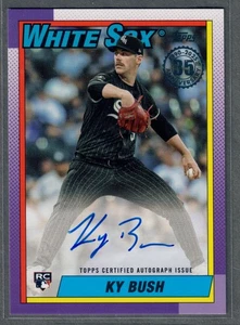 2025 Topps Update Ky Bush Rookie Auto 1990 Topps #90B2-KB White Sox RC SP - Picture 1 of 2