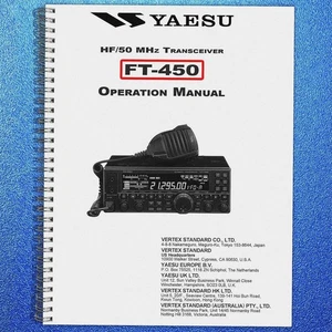 YAESU FT-450 Transceiver Operation Manual Operation Guide, TOUGH BINDING - Bild 1 von 5