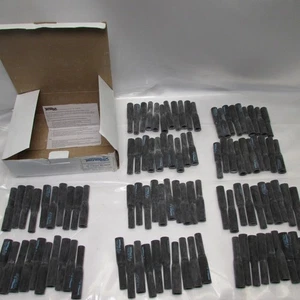 100 ct. Neon Polymeric Electrode Enclosures 12-13 mm TecnoLux Straight-Thru Blk. - Picture 1 of 10