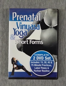 Prenatal Vinyasa Yoga & Short Forms DVD Complete 2-disc set Jennifer More NEW - Imagen 1 de 5