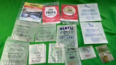 Línea de fundición intestinal líder de mosca sin brillo platil marca Leeda Fog. Foto 1 de 4