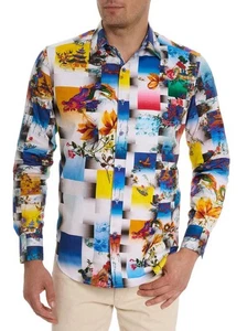 NEW Robert Graham KOA Embroidered Asian Inspired Dragon 3XL $348 NWT S - Picture 1 of 7