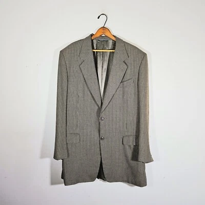 Canali Silk / Wool Blazer Sport Coat Suit Jacket Ivy Preppy Italy Mens 44 L - Image 1 of 4