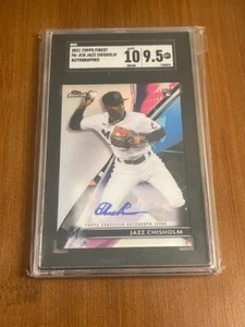 2021 Topps Finest Jazz Chisholm Autograph SGC 9.5 w/10 AUTO RC - Bild 1 von 2