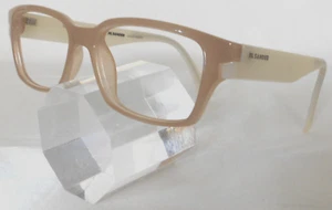 JIL SANDER, cleanes Brillengestell, softe Sahne/Kaffee-Töne, Silber-LOGO, TOP! - Bild 1 von 16