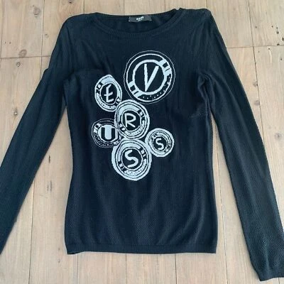 Versus by Versace women black logo sweater NWOT - Image 1 of 3