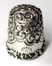 Antique Simons Bros. Sterling Silver Child’s Embroidery Thimble  C1890s