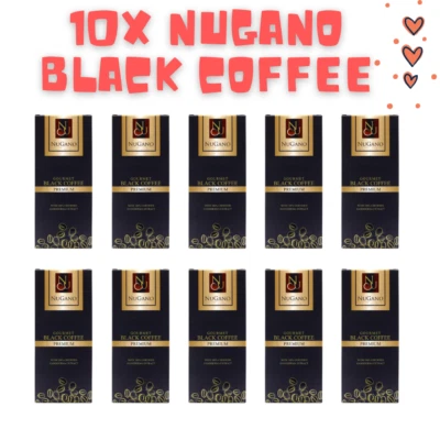 10x Nugano Black Coffee 100% Organic Ganoderma Lucidium Ganocafe Express Ship - Image 1 of 4