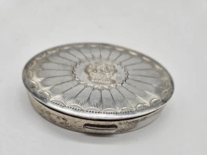 Vintage Cara Nome Boston Sterling Powder Compact 53.8 Grams - Signed - Picture 1 of 8