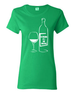 I'm Dreaming of a Wine Christmas Merry  Junior Fit Ladies Tee Shirts 1716