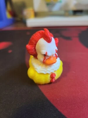 Pennywise IT Duck Impreso en 3D Mini Tamaño Jeep Pato Plástico Detallado Haloween Foto 1 de 4