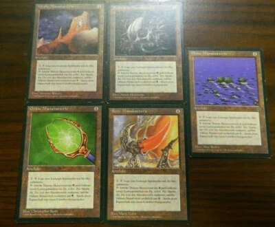 MTG Italian Legends Mana Battery Set (1) Of Each W,U,B,R,G Uncommons Excellent - Image 1 of 2