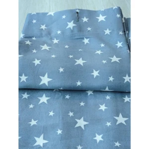 Pottery Barn Kinder Stoff Vorhang Dusche Badezimmer blau weiß Sterne 72 x 72" - Bild 1 von 8