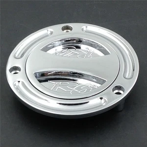 Chrome Motorcycle Aluminum Keyless Fuel Tank Gas Cap For Yamaha YZF R6 1999-2012 - Picture 1 of 5