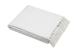 Baumwolldecke mit Fransen, BALMA, 125 x 150 cm - Bild 1 von 3