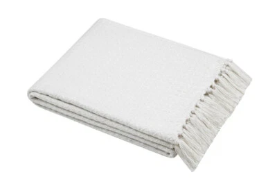 Baumwolldecke mit Fransen, BALMA, 125 x 150 cm - Bild 1 von 3