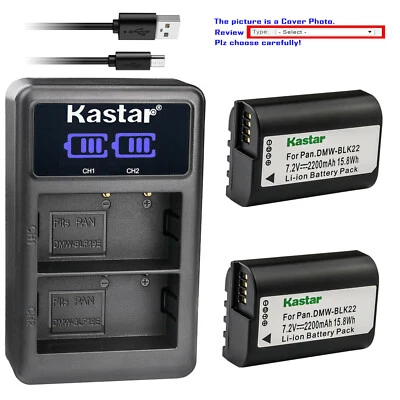 Cargador USB Kastar Batería LED2 para Cámara Sin Espejo Panasonic Lumix GH5 II Foto 1 de 4