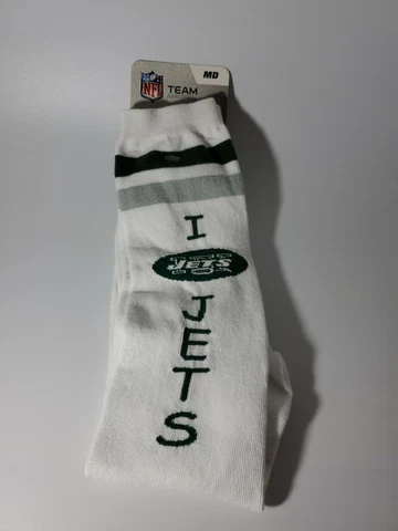 NFL New York Jets Crew Dress Socks Medium 5-11 New Cover