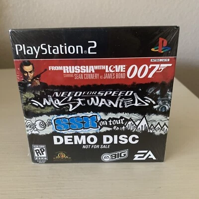 PS2 EA SEALED Demo Disc 007 From Russia With Love NFS Need for Speed SSX On Tour - Image 1 of 4