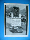 PUBLICITE DE PRESSE ROCHET SCHNEIDER AUTOMOBILE 20 SIX FRENCH AD 1929