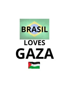 Camisa Brasil Loves Gaza - Picture 1 of 1