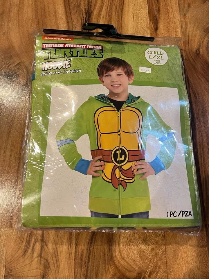 Nickelodeon Teenage Mutant Ninja Turtles Leonardo Sudadera con Capucha Disfraz Niños Talla L/XL Foto 1 de 1