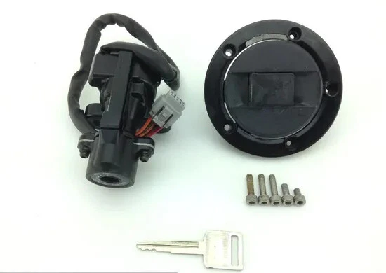 Lockset Ignition Tank Gas Cap Key 2006 Suzuki GSXR750 1256 x - Image 1 of 4
