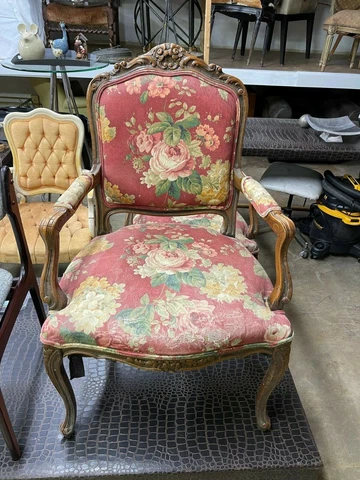 Vintage Armchair Louis XIV Cover