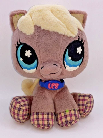 Littlest Pet Shop Horse Plush Stuffed Animal 8" Toy 2007 LPS Hasbro Cover
