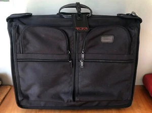 TUMI Alpha Wheeled Garment Bag Ballistic Nylon Long Bi-Fold Rolling 2242D3 black - Picture 1 of 13
